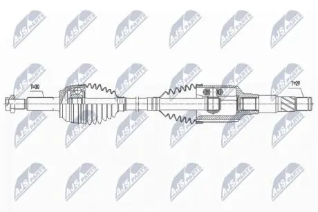 DRIVESHAFT NTY NPW-CH-112