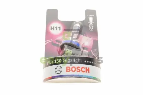 Автолампа H11 12V 55W PGJ19-2 Plus 150 Gigalight BOSCH 1987301138