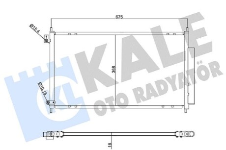 Радиатор кондиционера Honda Accord VII (04-) KALE OTO RADYATOR 358210