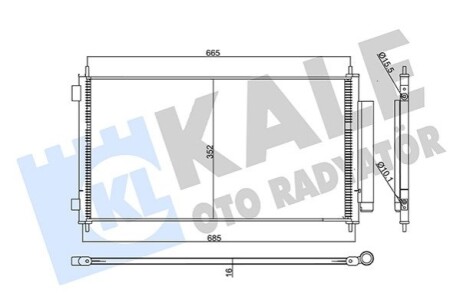 Радіатор кондиціонера Honda CR-V III KALE OTO RADYATOR 358075