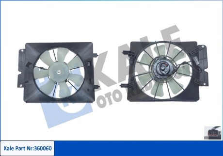 Вентилятор охлаждения радиатора с кожухом Honda Cr-V II KALE OTO RADYAT KALE OTO RADYATOR 360060