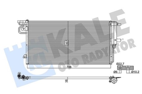 Радіатор кондиціонера Ford C-Max II, Focus III, Grand C-Max, Kuga II KA KALE OTO RADYATOR 361295