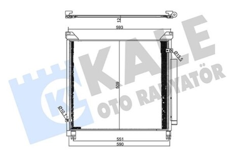 Радиатор кондиционера Toyota Hilux VIII KALE OTO RADYATOR 357710