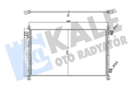 Радіатор кондиціонера Nissan X-Trail KALE OTO RADYATOR 357890 (фото 1)