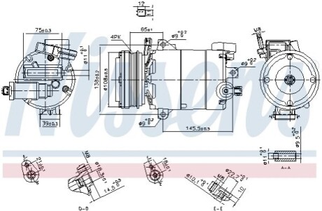 Компрессор кондиционера NISSENS 890794 (фото 1)