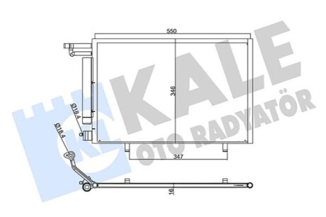 Радиатор кондиционера Ford B-Max, Fiesta VI KALE OTO RADYATOR 357775