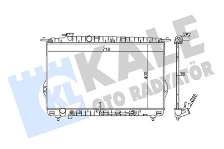 Радиатор охлаждения Hyundai Sonata IV, Xg KALE OTO RADYATOR 369300