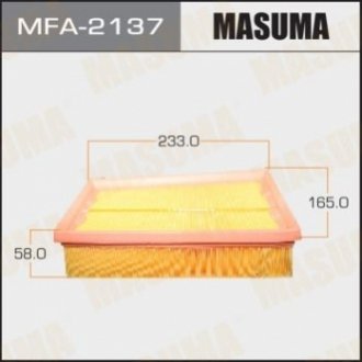 Фільтр повітряний A-2014 MASUMA MFA2137