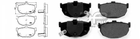 Колодки тормозные APLUS 71217AAP