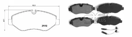 Колодки тормозные APLUS 71197CAP