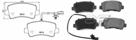 Фото колодки гальмівні APLUS 71188AAP Колодки гальмівні APLUS 71188AAP