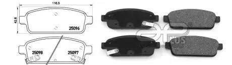 Колодки тормозные APLUS 71187AAP