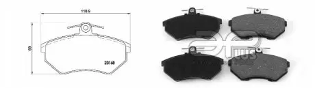 Колодки тормозные APLUS 71112CAP