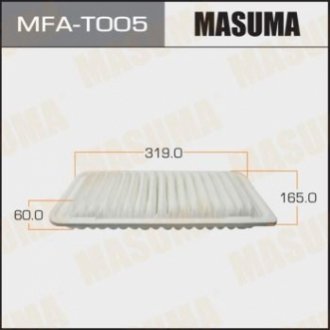 Фильтр воздушный TOYOTA/ COROLLA/ CDE120 01-07 MASUMA MFAT005
