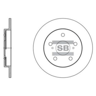 Диск гальмівний Hi-Q (SANGSIN) SD4616