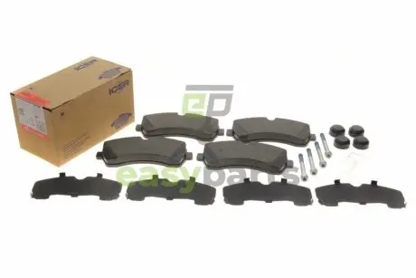 Колодки гальмівні (передні) MB Sprinter (906,907,910) 210-519CDI/VW Crafter 30-35/30-50 06-(спарка) ICER LM1785