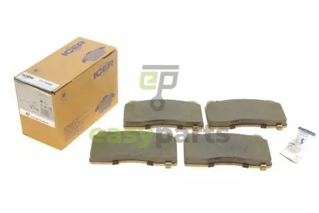 Колодки гальмівні (передні) Tesla Model S 12-/Model X 15-/Model 3 19- ICER EV1990