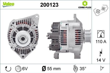 Генератор Valeo 200123