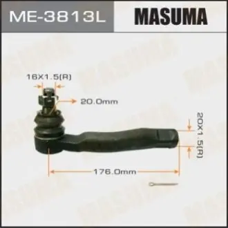 Фото наконечник рульової out LH LAND CRUISER 100 LEXUS LX470 2000.08- MASUMA ME3813L Наконечник рульової out LH LAND CRUISER 100 LEXUS LX470 2000.08- MASUMA ME3813L
