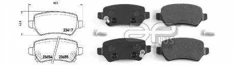 Колодки тормозные (+ болты) Combo 1.6CNG (диски)) APLUS 71138BAP