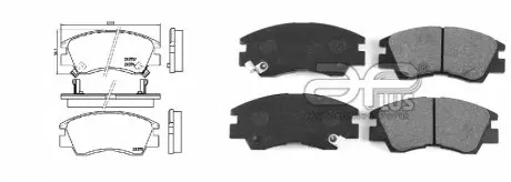 Колодки гальмівні,перед MITSUBISHI L200 APLUS 71117AAP