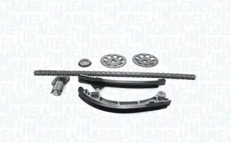 TOYOTA К-кт ланцюга ГРМ (ланцюг+ 2 напрямних+ натягувач + 3 шестерні + сальник) MAGNETI MARELLI MCK0230