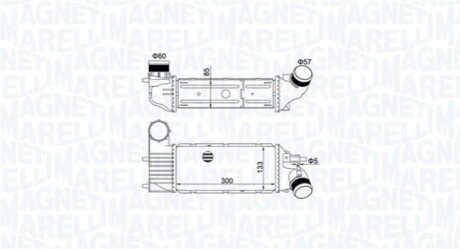 CITROEN інтеркулер C5 I,II,Peugeot 406,607 2.0/2.2HDI MAGNETI MARELLI 351319205250