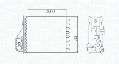 RENAULT радіатор пічки Sandero,Logan,Duster MAGNETI MARELLI BR479