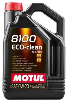 Масло 5L 0W20 8100 ECO-CLEAN ACEA:C5 / API:SP MOTUL 110554