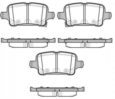 Тормозные колодки зад. Opel Astra K 15- WOKING P17283.02 (фото 1)