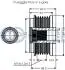 OPEL Шкив генератора Astra J 09- RUVILLE 542388 (фото 2)