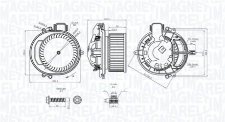 Вентилятор салону BMW MAGNETI MARELLI 069412722010