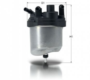 Корпус (крышка+фильтр) топливный фильтр Citroen/Peugeot 1.6Hdi 08- TECNECO GS1212 (фото 1)