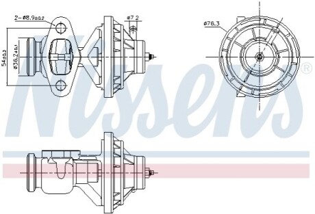 Клапан рециркуляции ВГ First Fit NISSENS 98390