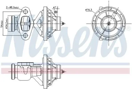 Клапан рециркуляции ВГ First Fit NISSENS 98390