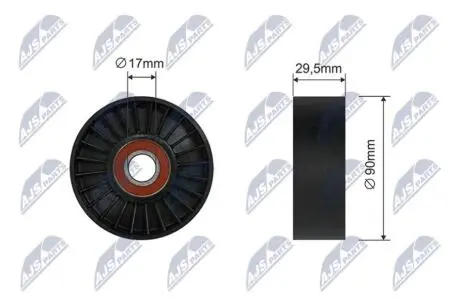 PULLEY IDLER V-BELT NTY RNK-CH-009A