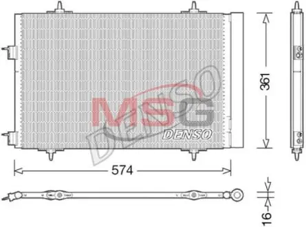 Радиатор кондиционера DENSO DCN21020