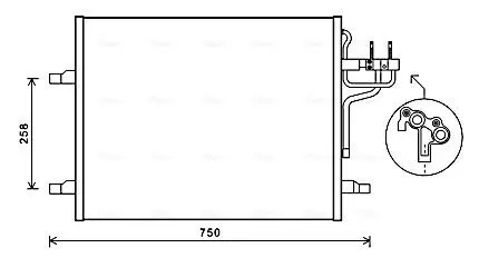Радіатор кондиціонера AVA AVA COOLING FDA5483