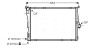 AVA BMW Радіатор охолодження (механіка) 1/3 E90,X1 E84 2.0/3.0 AVA COOLING BWA2291 (фото 1)