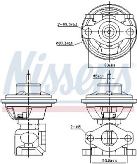 Клапан рециркуляции ВГ First Fit NISSENS 98479