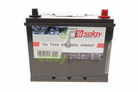 Стартерная батарея (аккумулятор) Solgy 406027 (фото 1)