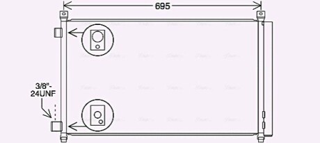 Радиатор кондиционера AVA AVA COOLING DN5456D