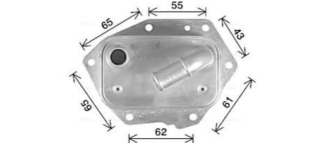 AVA CITROEN Масляний радіатор C-Crosser, C5 II,III, Fiat, Ford Galaxy, Mondeo IV, Jaguar, LandRover, Peugeot AVA COOLING CN3326