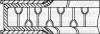 Комплект поршневих кілець (84,00/STD) (1,5/2,0/4,0) CITROEN C25 1.8 PEUGEOT 504/505/J5/J7 1,8, FIAT Ducato 1.8 81- Yenmak 91-09881-000 (фото 3)