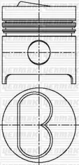 Поршень с кольцами і пальцем (размер отв. 83.20/+0.60) FIAT 1.7-1.9D (149 B 3,000, 149 B 4,000 M 705 BA,19,0) Yenmak 31-03394-060