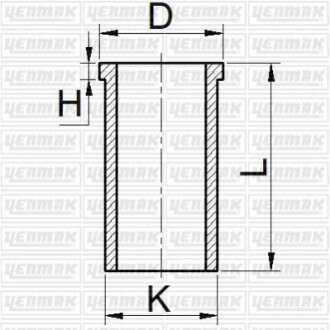 Гильза цилиндра (размер отв. 95.8 / STD) Citroen Jumper 3.0 HDI (4цл.) (DUCATO - DAILY) Yenmak 51-65754-000