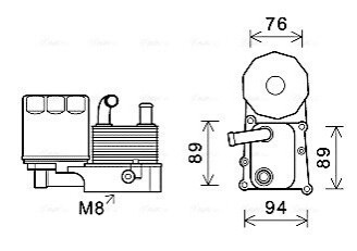 Радіатор масляний AVA AVA COOLING FD3598H (фото 1)