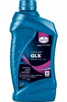 1л Coolant GLX -36 антифриз червоний G12+, TL-VW 774 F, VW TL-VW 774 D (G12), Renault Type D, BS 6580, ASTM D3306/D4656/D4985, JASO M325, NATO S-759 Eurol 002495