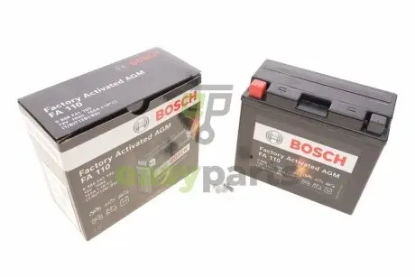 Фото акумуляторна батарея 10Ah/165A (150x70x130/+L/B0) (AGM) Factory Activated AGM BOSCH 0986FA1100 Акумуляторна батарея 10Ah/165A (150x70x130/+L/B0) (AGM) Factory Activated AGM BOSCH 0986FA1100