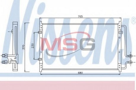 Радиатор кондиционера NISSENS 94939